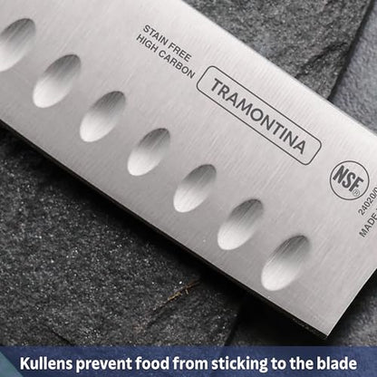 Tramontina Pro Series Forged 7-Inch Santoku Knife, Japanese Chef Knife - style: 7-Inch Santoku Knife