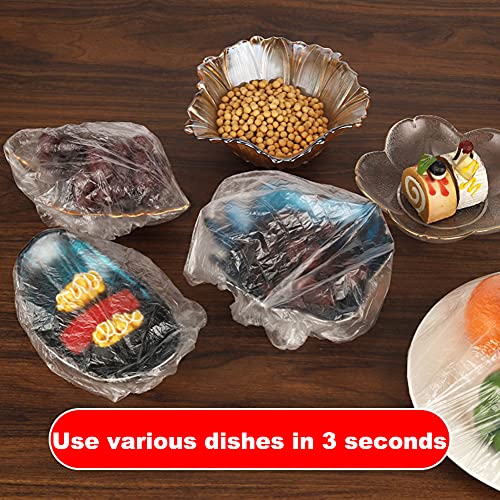 Fresh Keeping Bags - Reusable Elastic Food Storage Covers with Elastic Edging - Stretch Plastic Wrap Bowl Covers (100Pcs) - color: 100Pcs