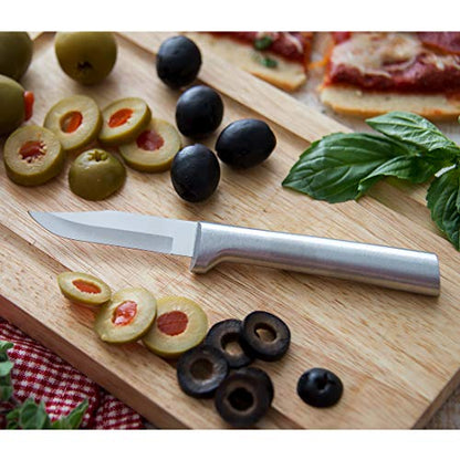 Rada Cutlery Paring Knife Galore Gift Set (S01), 3-Piece Knife Set, Stainless Steel Blades, Sliver Handle - color: Silver