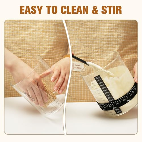 50oz Sourdough Starter Jar Kit, Wide Mouth Sourdough Container, Extra-Large Capacity Sourdough Jar for Sour Dough Bread, Sourdough Starter Kit(1Pack) - size: Set of 1 & 1 spoon