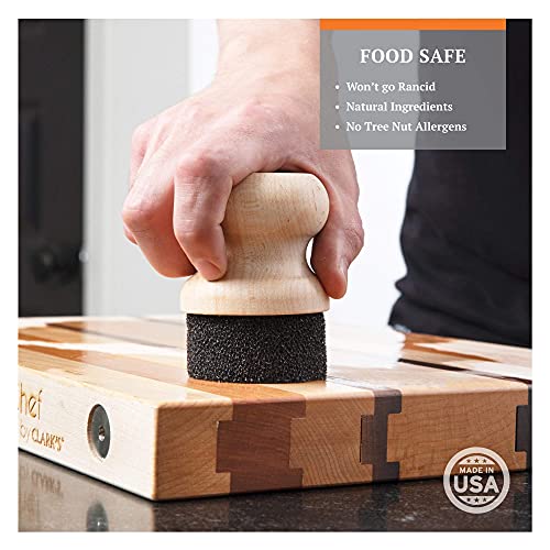 CLARK'S Small Scrub Brush and Cutting Board Care Kit | Orange and Lemon Scent