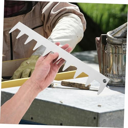 Toyvian Stainless Steel Frame Spacer Tool for Beekeeping Durable Deck Spacer Equipment for Honeycomb Formation Essential Beehive Frame Holder for Efficient Hive Management
