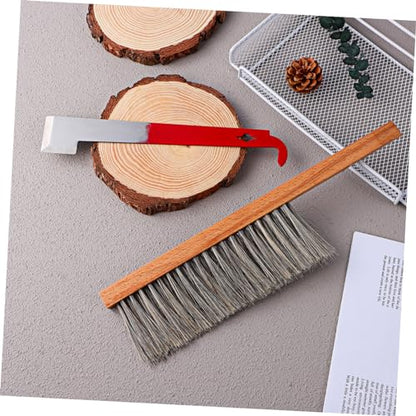 Essential Beekeeping Tools Hive Tool Set Brush and j Hook for Easy Beehive Cleaning and Maintenance