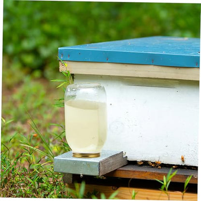 5pcs Beehive Water Feeder Dispenser with Ventilation Disc Easy to Install Bee Watering Station for Hive Entrance Reusable Beekeeping Accessory for Hydration and Wellbeing