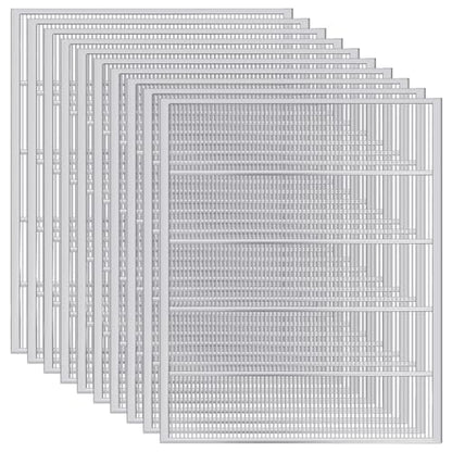 Therwen 4 Pcs Metal Queen Excluder for 10 Frame Hive Metal Queen Bee Excluder, Separates Queen Bees from Honey, Beekeeping Tools Beekeeping Supplies, 20.08 x 16.14 Inch