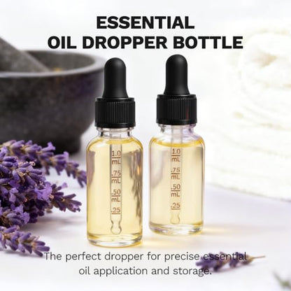 12 Pack, 1 oz Tincture Bottles with Dropper, Clear Glass Dropper Bottle with Stainless Steel Funnel, Pipettes & Labels, 30 ml Eye Dropper Bottles leakrproof For Essential Oils Serums Hair Body Oils - color: Clear