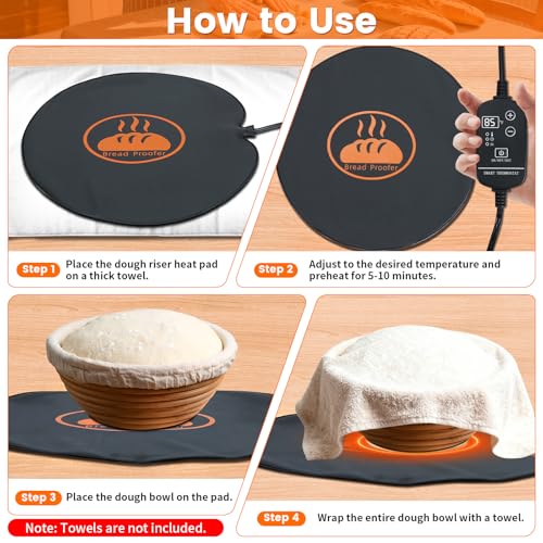 Bread Riser Fermentation Heating Pad Sourdough Starter Warmer