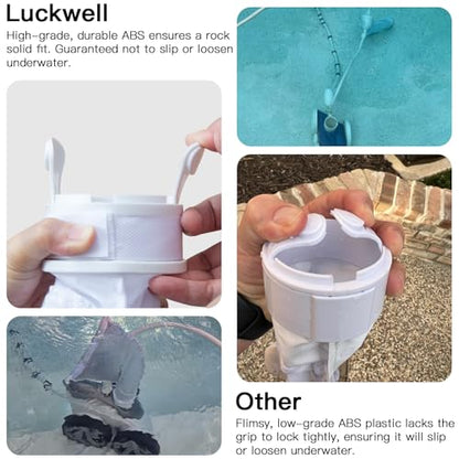 Luckwell Replacement for Polaris 280 & 480 Pool Cleaner Filter Bags, Upgraded Superfine Mesh All Purpose Bag with Durable Zipper, Fits K13 K16 Models, Reusable Pool Sweep Bag (2 Pack)