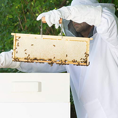 VIVO Professional White Extra Large Beekeeping Suit, Jacket, Pull Over, Smock with Veil BEE-V105XL | Jacket, Pull Over, Smock with Veil, Extra Large - size: X-Large - Jacket