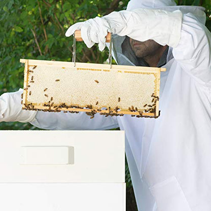 VIVO Professional White Extra Large Beekeeping Suit, Jacket, Pull Over, Smock with Veil BEE-V105XL | Jacket, Pull Over, Smock with Veil, Extra Large - size: X-Large - Jacket
