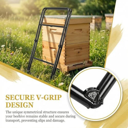 Beekeeping Hive Mover for 10-Frame Bee Hive Boxes – Heavy-Duty Carrier for Deep/Medium/Shallow Super Boxes