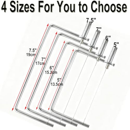 Cheese Slicer Accessories Kitchen Marble Board Cheese Cutter Stainless Steel Components Ideal Making Giftable Cheese Cutting Boards with The Cheese Slicer Kit (1Cheese Slicer+3Wires),7inch - size: 7inch