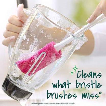 Scotch-Brite Water Bottle Scrubber, Safe On Glass, Plastic and Stainless Steel - size: Bottle Scrubber