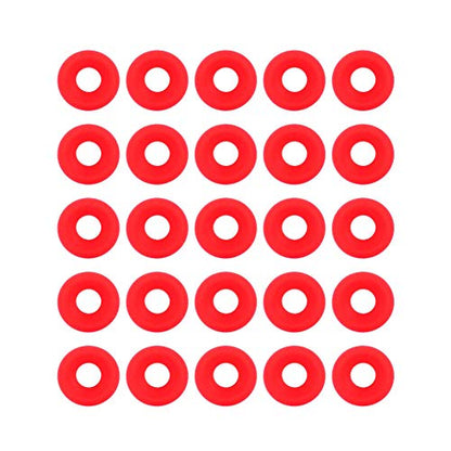 25Pcs Red Silicone Gaskets for Swing Top Bottles, Sealing Washers Replacement for Home Brewing Beer Bottles