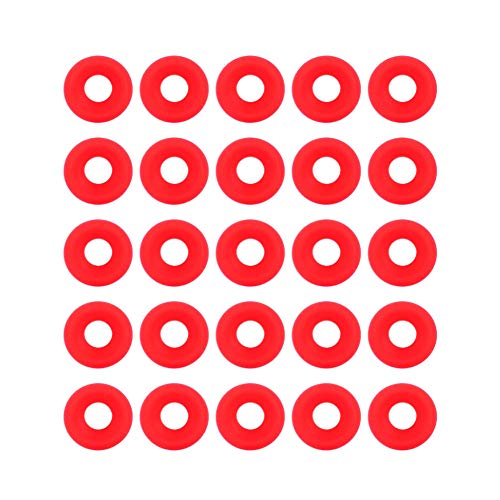 Zerodis Silicone Replacement Gasket 25Pcs Leak Proof Seals for Swing Flip Top Bottle Home Brew Beer Bottle Seals Compatible with Grolsch Type Bottles
