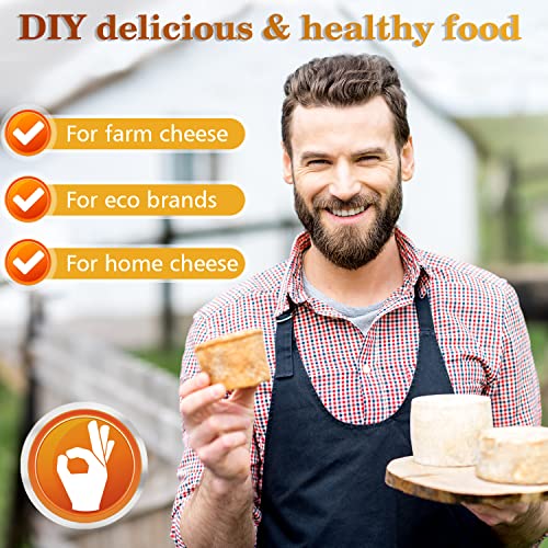 Large Cheese Mold 1/2 GAL with a Follower Press - Cheese Making Kit - Homemade Cheese Making Supplies - Molde Para Queso Fresco Casero - Cheddar, Gauda, Edammer, Parmigiano, Grana Padano - color: 4. Large Cheese Mold