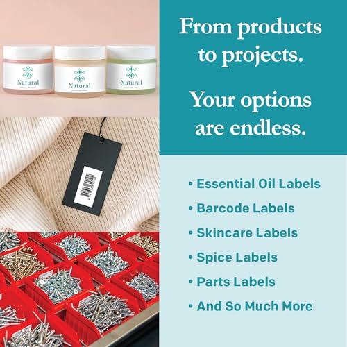 Premium Label Supply White Sticker Barcode Labels – 2" x 1" – Laser/Inkjet Compatible – (40 per Sheet), 100 Sheets – 4000 Total Adhesive Labels - size: 2" x 1"