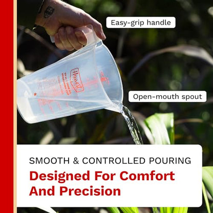 The Harvest Company 500ml Calibrated Measuring Cup, Milliliters and Ounces, Clear Plastic with Spout for Mixing and Measuring Fertilizers, Pesticides and More - size: 500ml