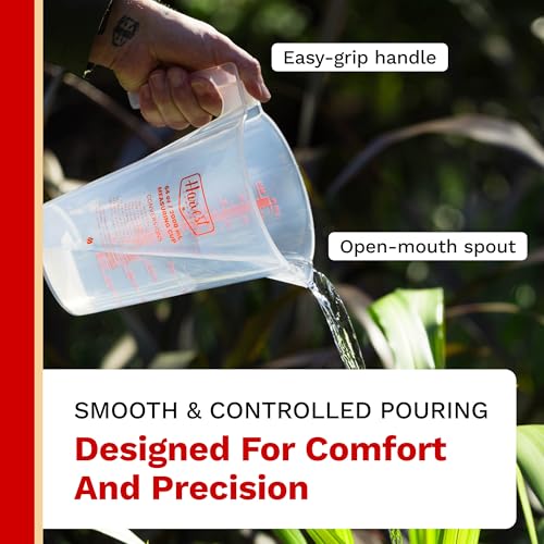 The Harvest Company 5000ml Calibrated Measuring Cup, Milliliters and Ounces, Clear Plastic with Spout for Mixing and Measuring Fertilizers, Pesticides and More - size: 5000ml