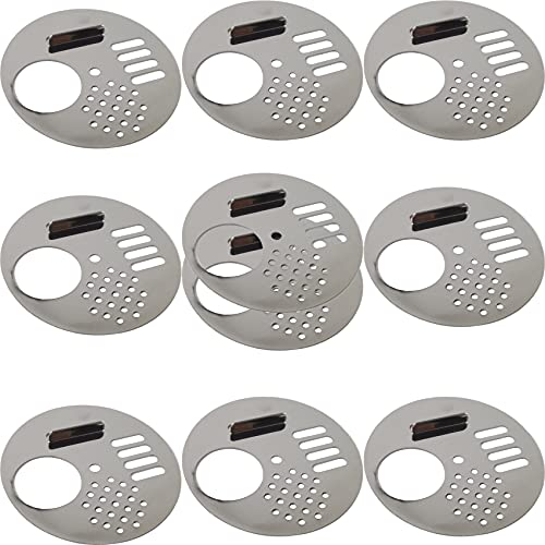 RONYOUNG 10PCS 2.67inch Diameter Stainless Steel Beehive Entrance Gates, Round Rotatable Bee-Entrance, Entrance Disc, Beekeeping Equipment Beehive Tool