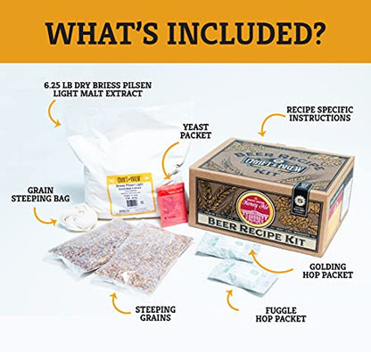 Craft a Brew - Beer Recipe Kit - White House Honey Ale - Home Brewing Ingredient Refill - Beer Making Supplies - Includes Hops, Yeast, Malts, Extracts - 5 Gallons - color: White House Honey Ale
