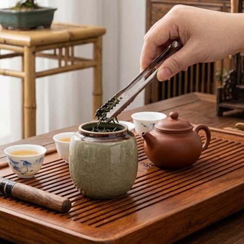 2Pcs Loose Leaf Tea Infuser with 1 Tong, Stainless Steel Loose Leaf Tea Stepper with Lid and Double Handles, Tea-Strainer for Cups, Teapot, Fine Mesh(COLOR:Silver)