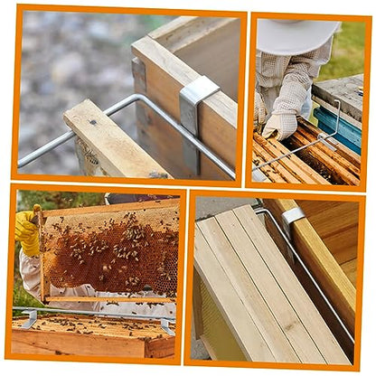 3pcs Stainless Steel Beehive Frame Holder Bee Nest Support Bracket Beekeeping Gear Beehive Frame Shelf