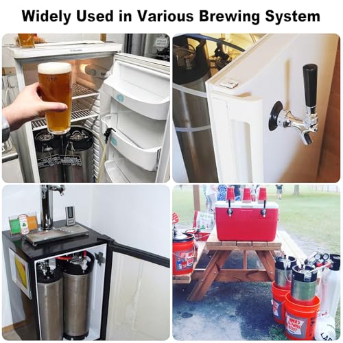 Cornelius Keg New 5 Gallon Ball Lock Keg, 304 Stainless Steel Corny Keg Beer Keg with Ball Lock Quick Disconnects & Ball Lock Keg Posts, 2.5 Gallon Keg with Dual Rubber Hanlde for Homebrew