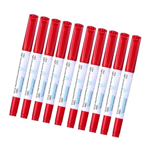 Marker Cold Writing Marker Pen Set for Cold Storage Writing on Glass and Metal Surfaces in Freezers Quick Dry - color: Red