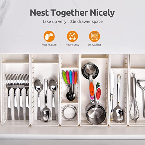 U-Taste 12 Piece Measuring Cups and Spoons Set in 18/8 Stainless Steel : 7 Measuring Cups & 5 Measuring Spoons - color: Multicolors