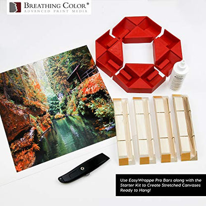 Kiln-Dried, EasyWrappe Pro 1.75" - 10", 6pk DIY Gallery Wrap System with Easy Assembly and Uncomplicated Canvas Stretching Setup Create Artwork in Minutes That Rivals Professional Gallery Wraps - size: 10" - 6 Pack