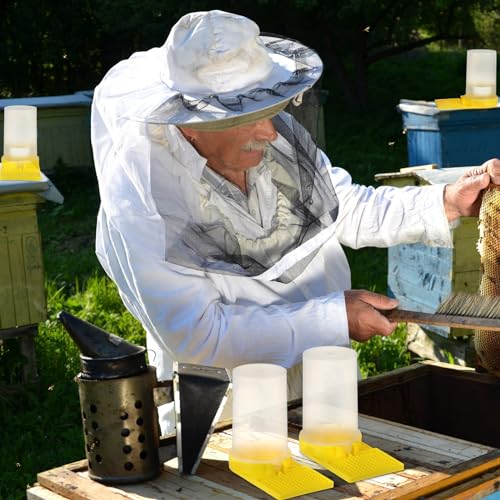 Willinglong 3 Pack Bee Water Feeder Beehive Beekeeping Honeybee Feeders Bee Watering Station Water Beehive Entrance Dispenser Drinking Honey Beekeeping Equipment for Outside Garden
