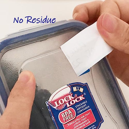 300pcs Removable Freezer Labels, 1 x 2 Inch Food Labels to Write on Food Storage Stickers Date Label, Waterproof Oil Resistant Canning Labels Jar Labels Freezer Paper Label, Clean Leaves No Residue - color: Multicolor, 1'' X 2''