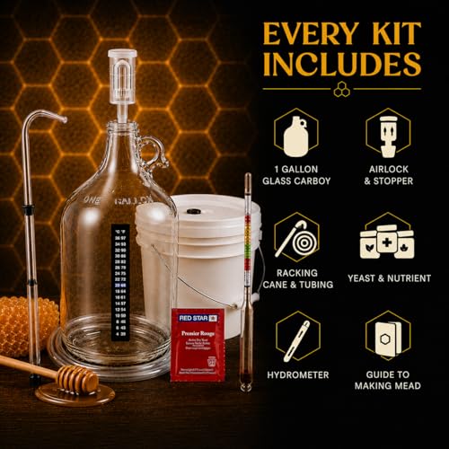 Mead Making Starter Kit - One Gallon - Make Your Own Mead Kit - Mead Making - Great Gift Ideas