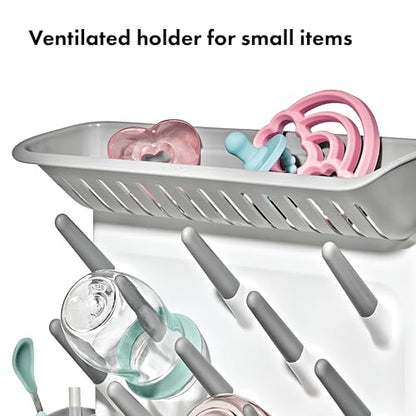 OXO Tot Expandable Drying Rack – Space-Saving Drying Rack | Newborn and Baby Essentials | Breastfeeding Essentials | Dry Baby Bottles | Save Space in Kitchen - size: Expandable