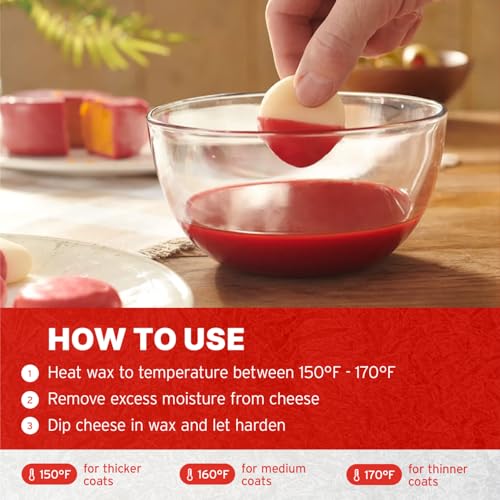 Blended Waxes, Inc. Cheese Wax Block - Black - 1 Block (1, Red) - color: Red