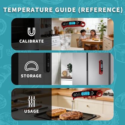 X&E Meat Thermometer Digital – Instant Read Food Thermometer for Cooking & Grilling – Professional Kitchen for Men, Dad & Mom