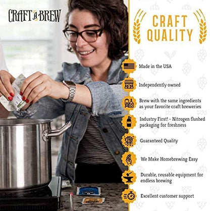 Craft A Brew - Fermentation Jug 1-pack - For Home Brewing - Includes 1 Gallon Glass Fermenter Jugs, Airlocks, and Silicone Stopper - size: 1 Pack