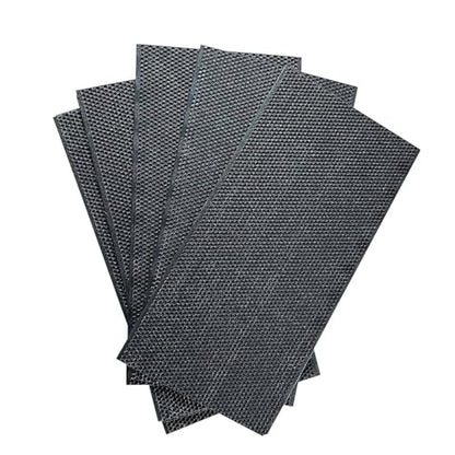 30pcs/Pack Plastic Foundation Sheet for Bee Frame Wax Coated Foundation Sheet Beehive Frame Foundation Sheet Beekeeping Supplies Cell Size 5.4mm (Deep Size: 425 * 212mm) - size: Deep Size: 425*212mm