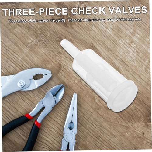 3sets Air Locks Reusable One Way Check Valves for Home Brewing Wine Beer Fermentation Easy to Clean Kit with Seals 6pcs*3