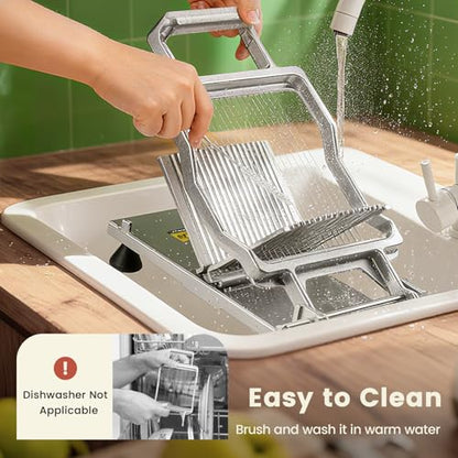 Huanyu Commercial Cheese Slicer Butter Cutter with 316 Stainless Steel Wire Customized 1/5 IN Blade Block Cheese Cutting Board Machine Aluminum Alloy Body, Home&Restaurant Kitchen Cooking Baking Tool