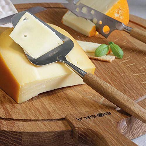Boska Holland Cheese Slicer and Plane w. European Oak Wood Handle, Flex Steel Blade, 10 Year Guarantee, Life Collection - style: Cheese Slicer - Retail Package