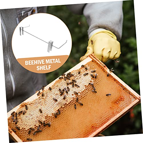 ibasenice 2 Pcs Beekeeping Frame Holder Professional Bee Hive Stand Bee Hive Metal Shelf Standhive Tool