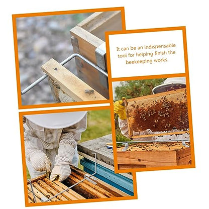 ORFOFE 3pcs Hive Frame Lifter Beehive Frame Support Bracket Beekeeping Gripper Tool