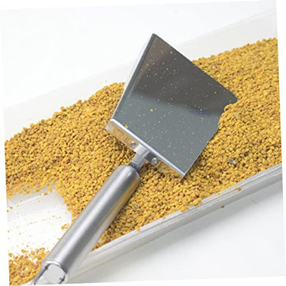 SUPVOX Cleaning Beehive Shovel Metal Spatula Griddle Spatula Griddle Scraper Beekeeping Hive Tool Metal Food Shovel Hive Cleaning Grill Steel Ash Honey Lift