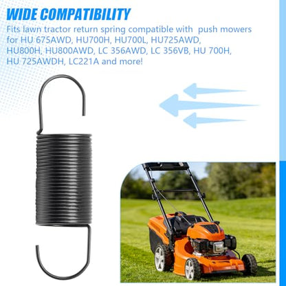581351301 Tension Spring for Husqvarna,Craftsman,Poulan Mowers (4 PCS) | Fits HD775HW HU700H HU700L HU725AWD HU800AWD HU800H