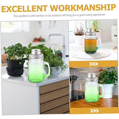 304 Stainless Steel Mason Jar Lid Wear-Resistant Cocktail Shaker Cover No-Leak Design for Home Use and Seasoning Storage Compact Jar Covers for Salt Pepper and Spices