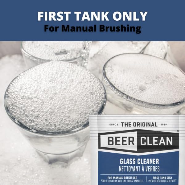990221 Glass Cleaner for Manual Brushing, Restaurant Barware & Glass Cleaning System, Powder Packets, 0.5-Ounce (1 Packet) - size: 0.5 Ounce (Pack of 1)