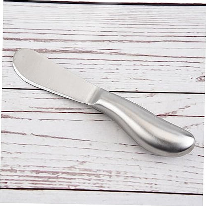 MAGICLULU Stainless Steel Cream Spatula Set 2-Piece Butter Spreader and Cheese Knife Kitchen Utensil for Baking and Icing Sturdy and Easy to Clean
