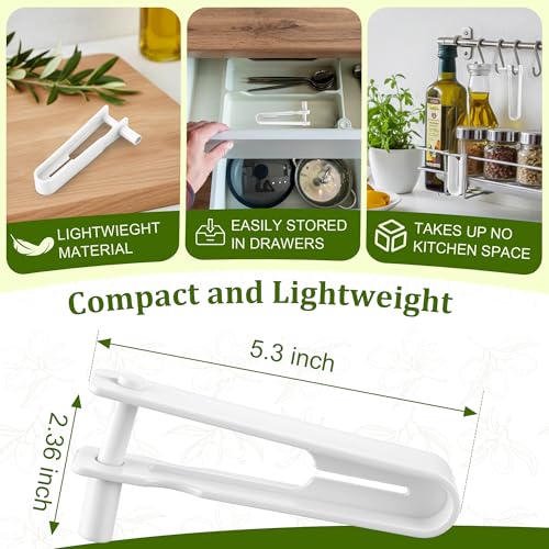 Olive Stuffer, Blue Cheese Olive Stuffer Tool, Applied to Make Accompaniment to Martinis and Cocktail, Simple to Operate, Easy to Clean, White PP(2 Pack)